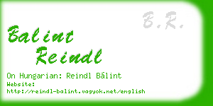 balint reindl business card